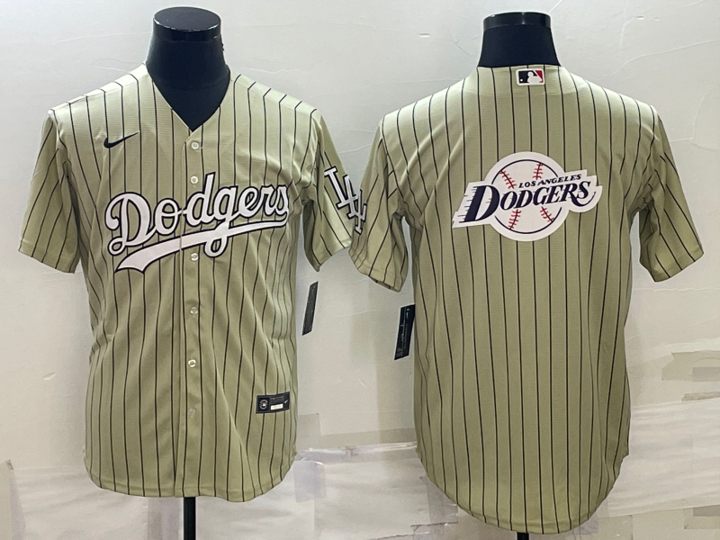 Men's Los Angeles Dodgers khaki Jersey